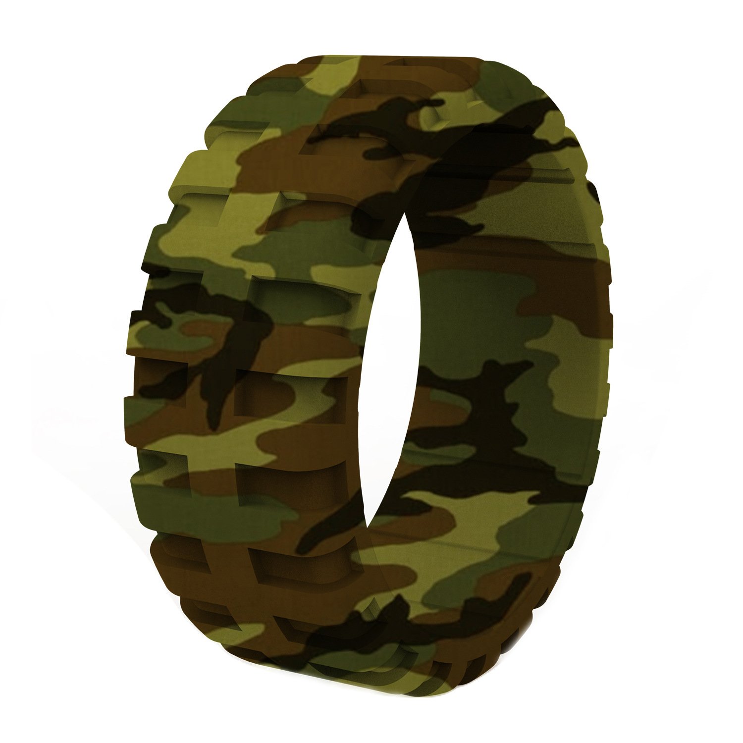 Tire pattern silicone ring breathable sports ring men's silicone ring 10 color set customizable